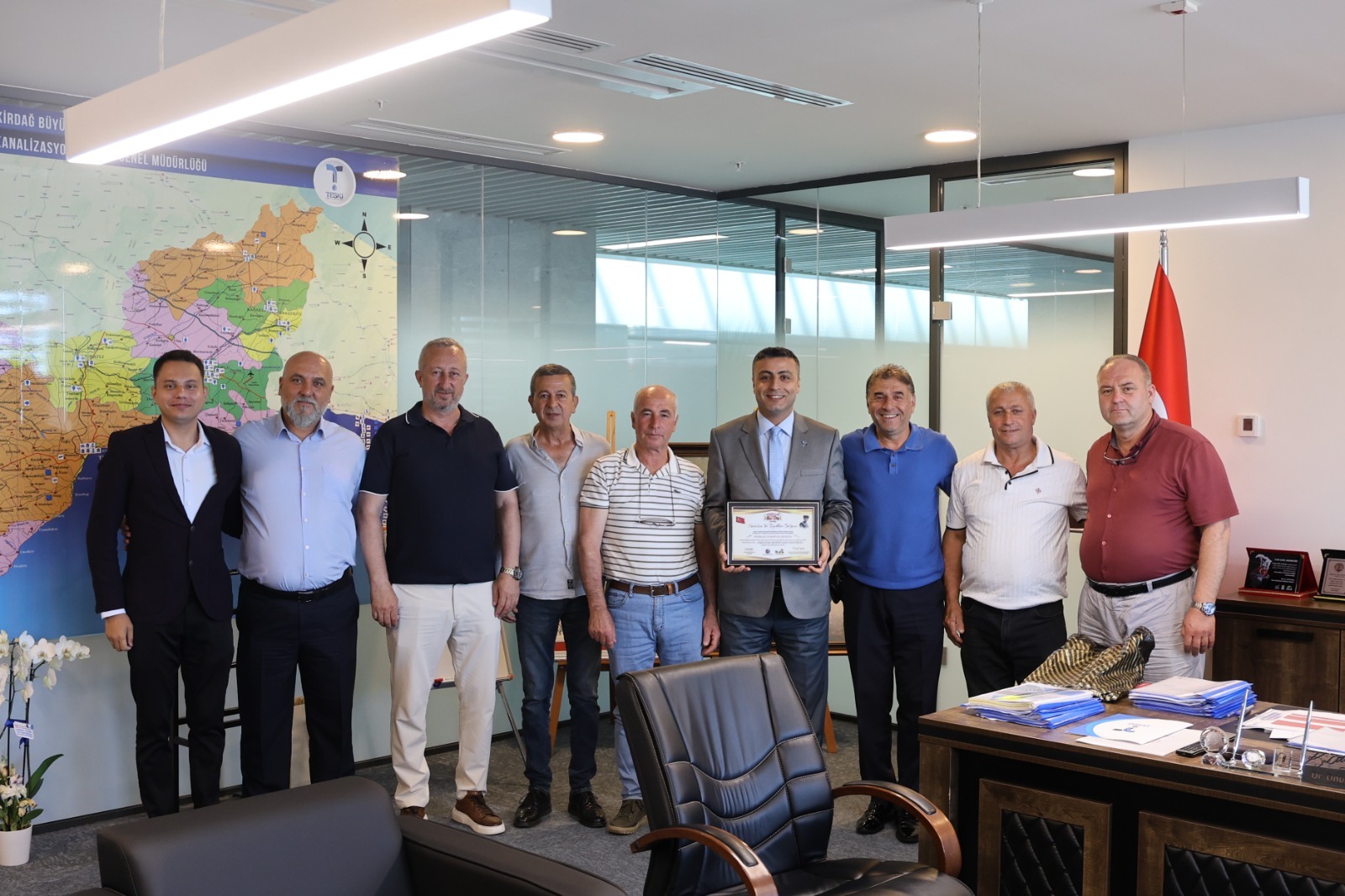 MUHTARLARDAN TEŞEKKÜR ZİYARETİ