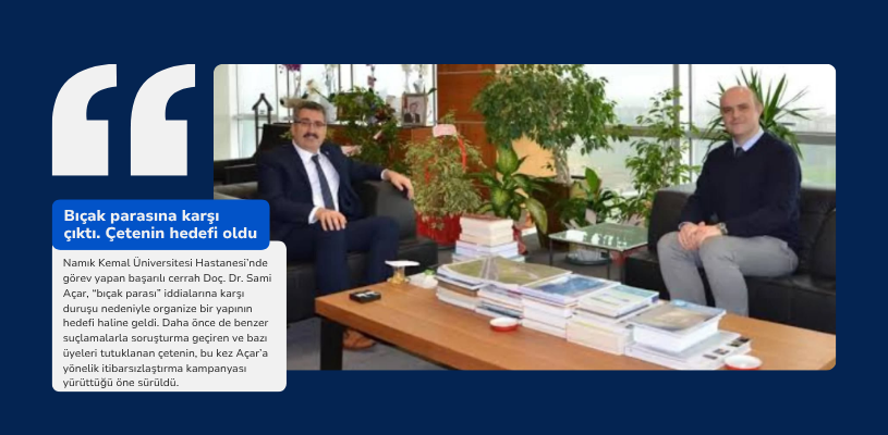 BIÇAK PARASINA KARŞI ÇIKTI HEDEF OLDU
