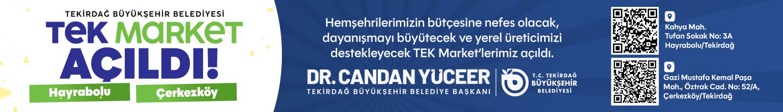 TEK MARKET HAYRABOLU ÇERKEZKÖY