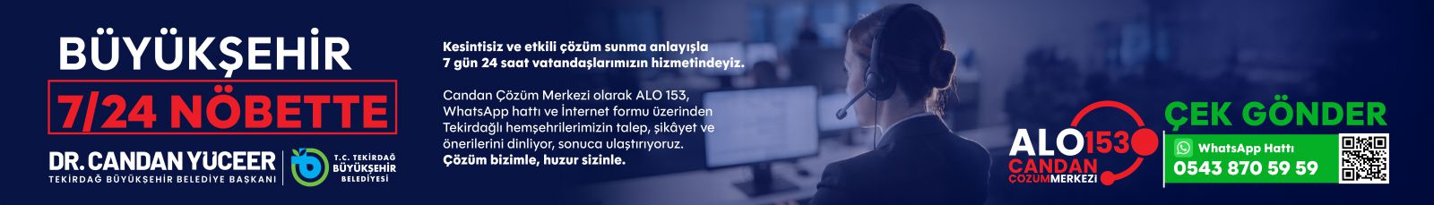 BÜYÜKŞEHİR 7/24 NÖBETTE 15.04.2026