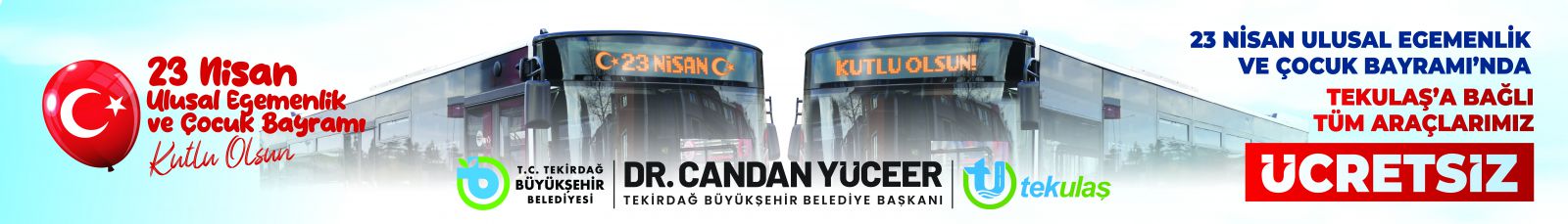 23 NİSAN ÜCRETSİZ TAŞIMA 21.04.2026