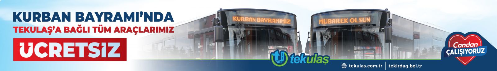 KURBAN BAYRAMI ÜCRETSİZ ULAŞIM 25.05.2026